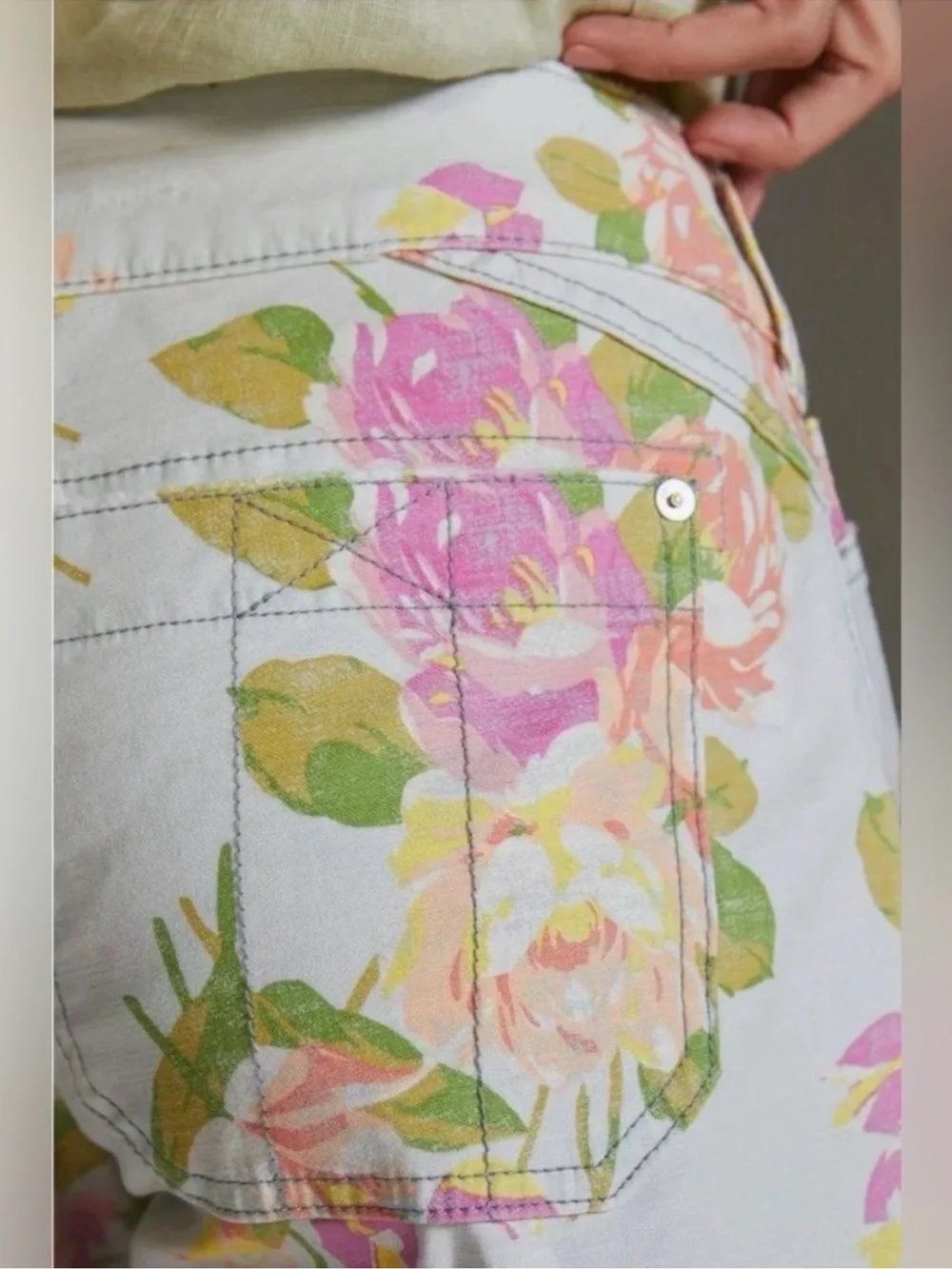 Anthropologie Pilcro Floral The Wanderer Shorts Size 28 - Picture 5 of 13